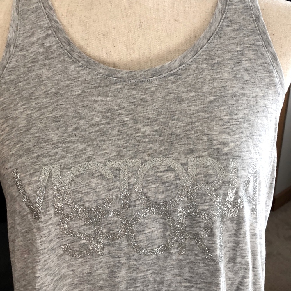 Victoria Sport open back logo tank top size small EUC